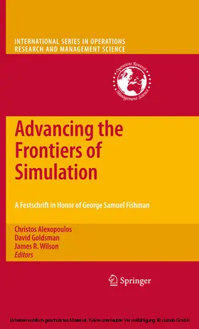 Alexopoulos / Goldsman / Wilson |  Advancing the Frontiers of Simulation | eBook | Sack Fachmedien
