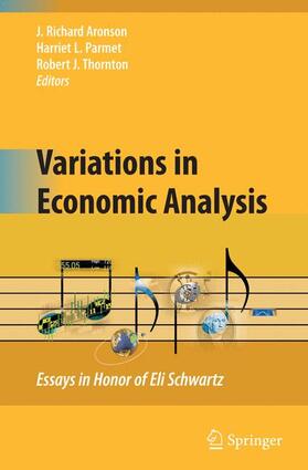 Aronson / Parmet / Thornton | Variations in Economic Analysis | Buch | 978-1-4419-1181-0 | sack.de