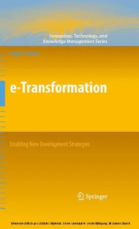 Hanna |  e-Transformation: Enabling New Development Strategies | eBook | Sack Fachmedien