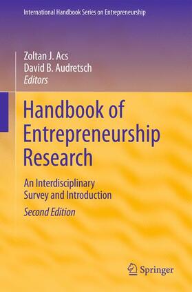 Acs / Audretsch |  Handbook of Entrepreneurship Research | Buch |  Sack Fachmedien