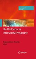Gidron / Bar |  Policy Initiatives Towards the Third Sector in International Perspective | eBook | Sack Fachmedien