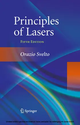 Svelto |  Principles of Lasers | eBook | Sack Fachmedien