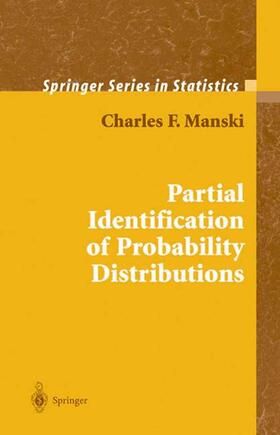 Manski |  Partial Identification of Probability Distributions | Buch |  Sack Fachmedien