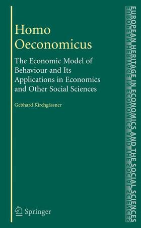 Kirchgässner | Homo Oeconomicus | Buch | 978-1-4419-2494-0 | sack.de