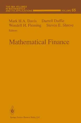 Davis / Shreve / Duffie |  Mathematical Finance | Buch |  Sack Fachmedien