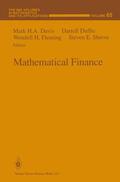 Davis / Shreve / Duffie |  Mathematical Finance | Buch |  Sack Fachmedien