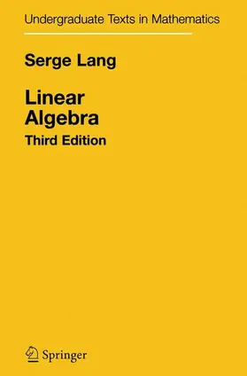 Lang |  Linear Algebra | Buch |  Sack Fachmedien