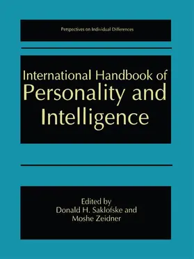 Zeidner / Saklofske |  International Handbook of Personality and Intelligence | Buch |  Sack Fachmedien