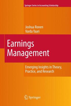 Yaari / Ronen | Earnings Management | Buch | 978-1-4419-3835-0 | sack.de