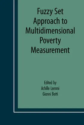 Betti / Lemmi |  Fuzzy Set Approach to Multidimensional Poverty Measurement | Buch |  Sack Fachmedien