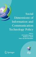Avgerou / van den Besselaar / Smith |  Social Dimensions of Information and Communication Technology Policy | Buch |  Sack Fachmedien