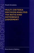 Lootsma |  Multi-Criteria Decision Analysis via Ratio and Difference Judgement | Buch |  Sack Fachmedien