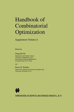 Du / Pardalos |  Handbook of Combinatorial Optimization | Buch |  Sack Fachmedien