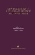 Patel / Eichholtz |  New Directions in Real Estate Finance and Investment | Buch |  Sack Fachmedien