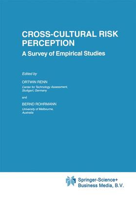 Rohrmann / Renn |  Cross-Cultural Risk Perception | Buch |  Sack Fachmedien