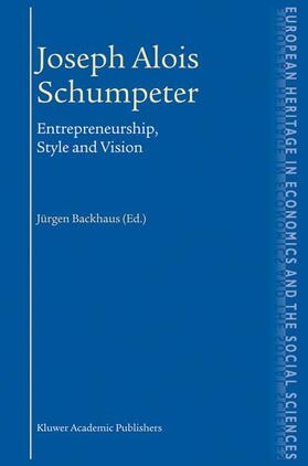 Backhaus | Joseph Alois Schumpeter | Buch | 978-1-4419-5356-8 | sack.de