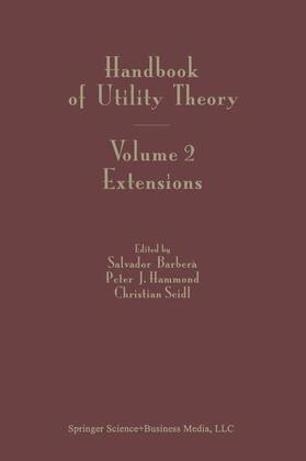 Barbera / Seidl / Hammond |  Handbook of Utility Theory | Buch |  Sack Fachmedien