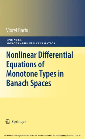 Barbu | Nonlinear Differential Equations of Monotone Types in Banach Spaces | E-Book | sack.de