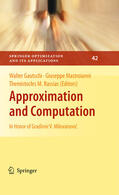Gautschi / Mastroianni / Rassias |  Approximation and Computation | eBook | Sack Fachmedien