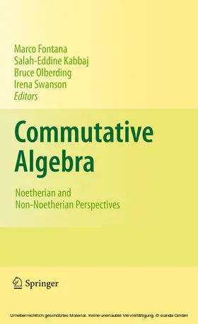 Fontana / Kabbaj / Olberding | Commutative Algebra | E-Book | sack.de