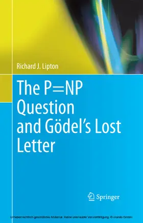 Lipton | The P=NP Question and Gödel’s Lost Letter | E-Book | www.sack.de