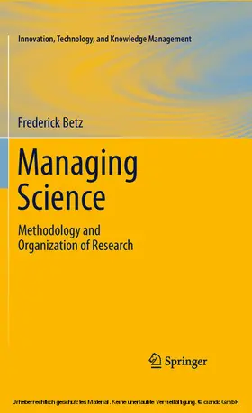 Betz |  Managing Science | eBook | Sack Fachmedien