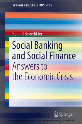 Benedikter | Social Banking and Social Finance | E-Book | sack.de