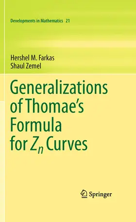 Farkas / Zemel |  Generalizations of Thomae's Formula for Zn Curves | eBook | Sack Fachmedien