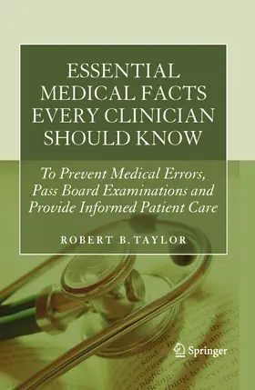 Taylor |  Essential Medical Facts Every Clinician Should Know | eBook | Sack Fachmedien