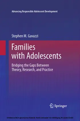 Gavazzi |  Families with Adolescents | eBook | Sack Fachmedien