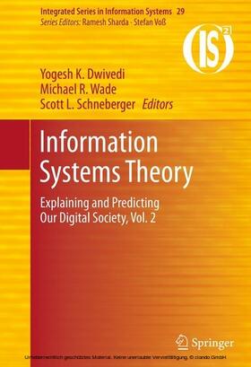 Dwivedi / Wade / Schneberger | Information Systems Theory | E-Book | sack.de