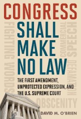 O'Brien |  Congress Shall Make No Law | eBook | Sack Fachmedien