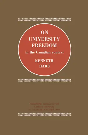 Hare |  On University Freedom in the Canadian Context | eBook | Sack Fachmedien