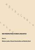 Lavidas / Nouchoutidou / Sionti |  New Perspectives in Greek Linguistics | Buch |  Sack Fachmedien