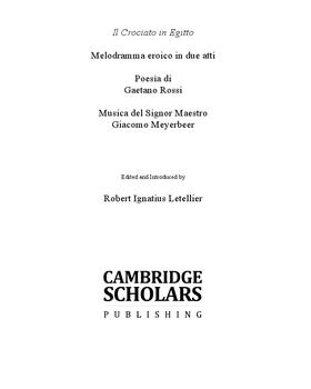 Meyerbeer / Rossi |  Il Crociato in Egitto | Buch |  Sack Fachmedien