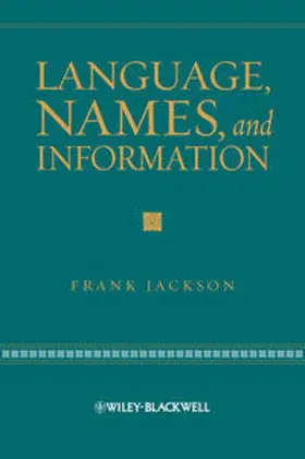 Jackson |  Language, Names, and Information | eBook | Sack Fachmedien