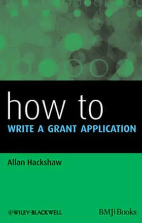 Hackshaw |  How to Write a Grant Application | eBook | Sack Fachmedien