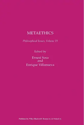 Sosa / Villanueva |  Metaethics, Volume 19 | Buch |  Sack Fachmedien