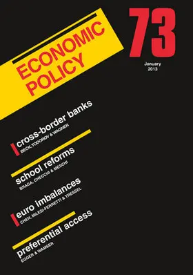 Portes / De Menil / Sinn |  Economic Policy | Buch |  Sack Fachmedien