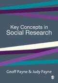 Payne |  Key Concepts in Social Research | eBook | Sack Fachmedien