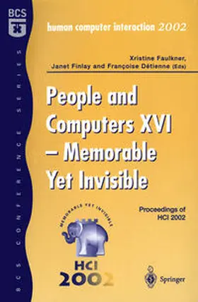 Faulkner / Finlay / Detienne | People and Computers XVI - Memorable Yet Invisible | E-Book | sack.de