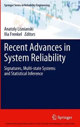Lisnianski / Frenkel |  Recent Advances in System Reliability | eBook | Sack Fachmedien