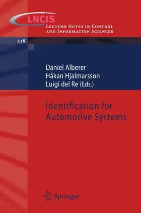 Alberer / del Re / Hjalmarsson |  Identification for Automotive Systems | Buch |  Sack Fachmedien