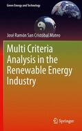 San Cristóbal Mateo |  Multi Criteria Analysis in the Renewable Energy Industry | Buch |  Sack Fachmedien