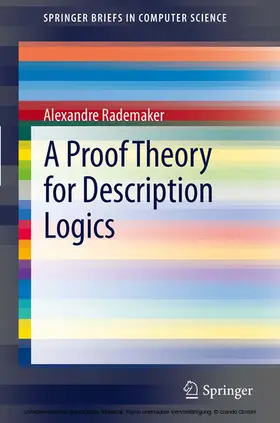 Rademaker | A Proof Theory for Description Logics | E-Book | www.sack.de