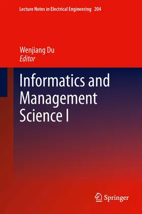 Du | Informatics and Management Science I | E-Book | sack.de