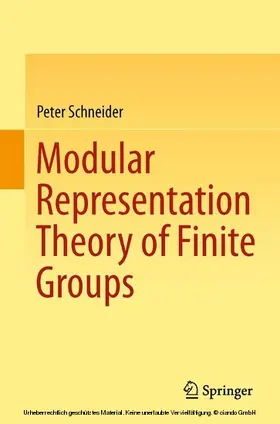Schneider | Modular Representation Theory of Finite Groups | E-Book | www.sack.de