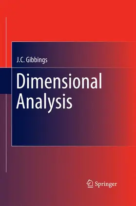 Gibbings |  Dimensional Analysis | Buch |  Sack Fachmedien