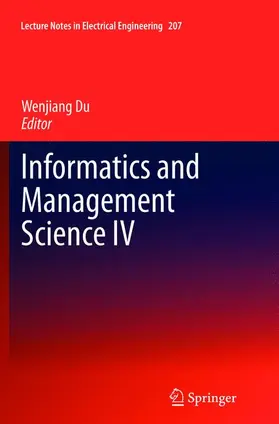 Du |  Informatics and Management Science IV | Buch |  Sack Fachmedien
