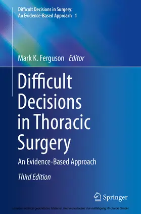 Ferguson | Difficult Decisions in Thoracic Surgery | E-Book | sack.de